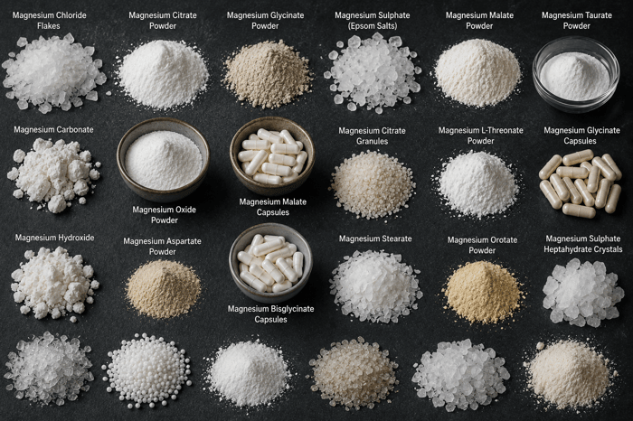 Feed balancer - different forms of magnesium