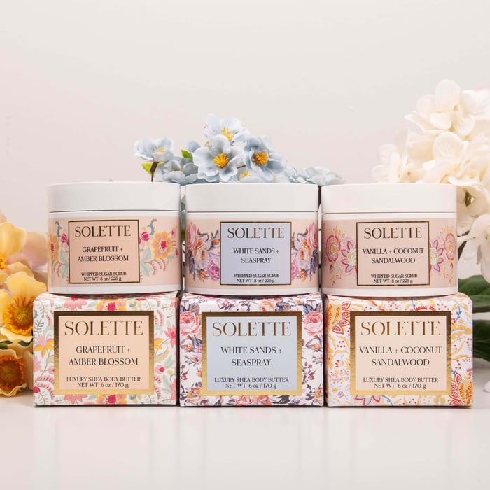 body butters and scrubs