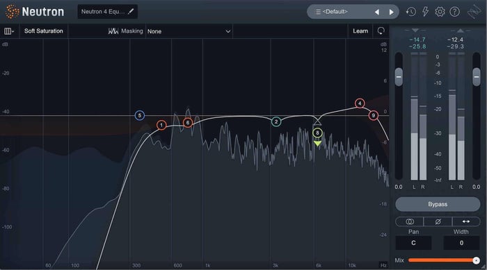 EQ settings for DrumLab hi-hats
