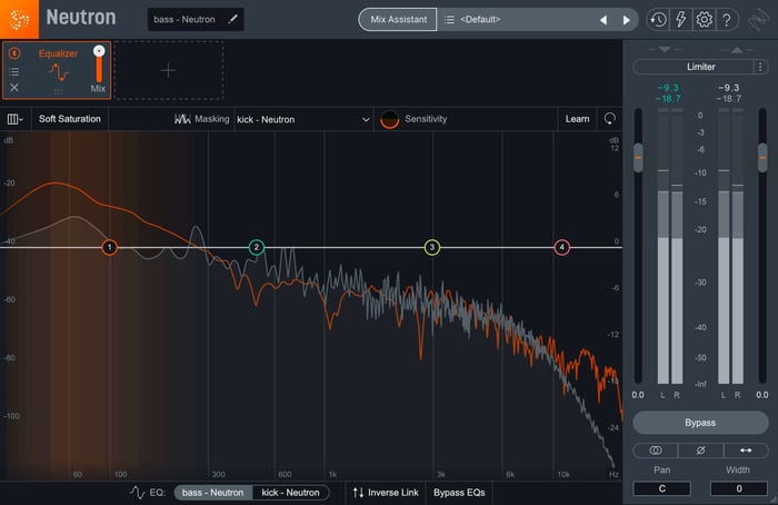 Masking meter in neutron pro