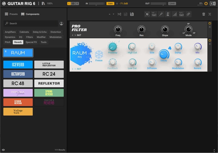 RAUM in GUITAR RIG 6 PLAYER