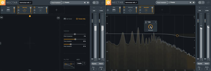 Imitating vocal doubling with Nectar 3 Harmony module