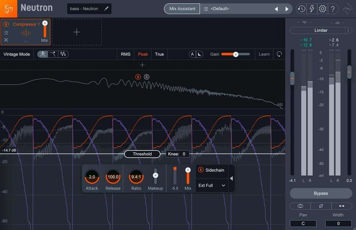 Audio ducking using Neutron Pro