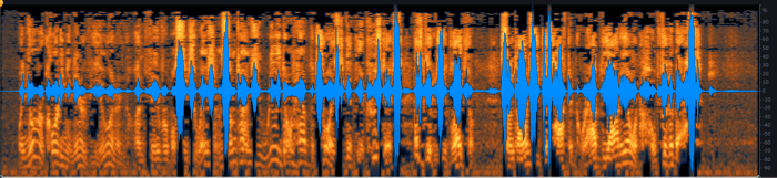 Spectrogram view after applying De-clip