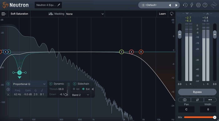 EQ in iZotope Neutron