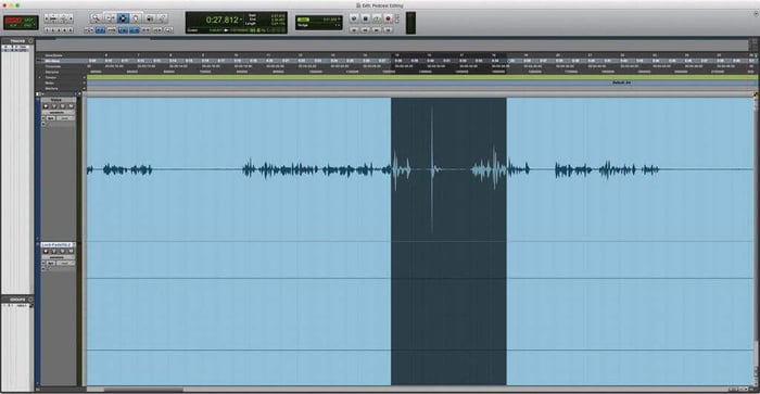 Podcast editing in Pro Tools