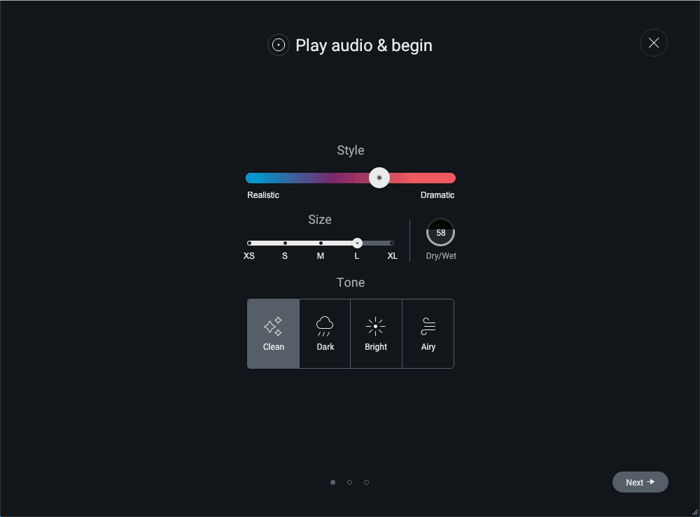 Reverb Assistant initial guidance