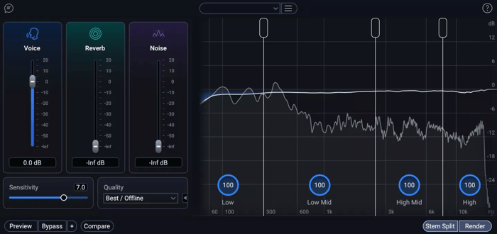 Dialogue Isolate in RX 12 Advanced