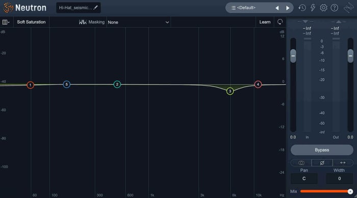 Hi-hat EQ in Neutron