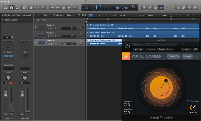 Vocal Doubler in Logic Pro X