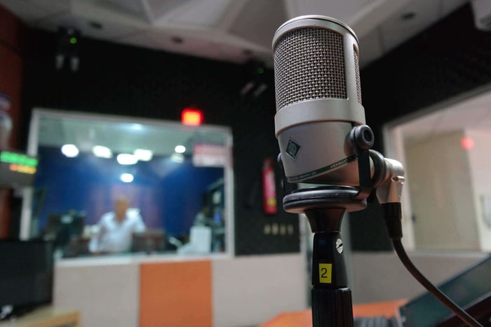 Neumann Condenser Microphone in Recording Studio.jpeg