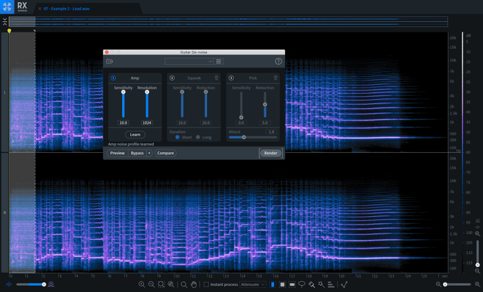 Amp tool in Guitar De-noise