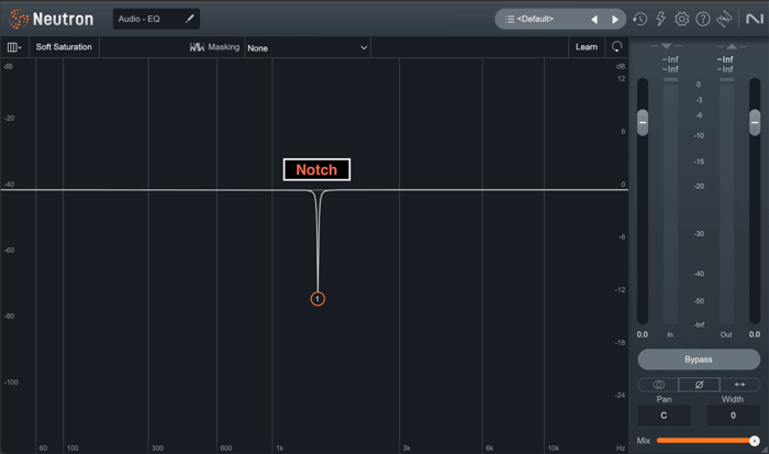 EQ notch filter