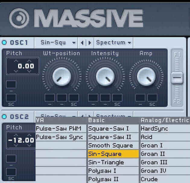 OSC2 in MASSIVE