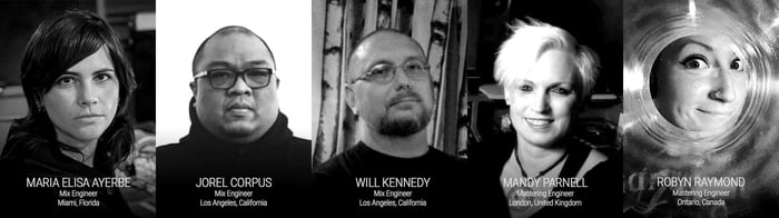 mix engineers and mastering engineers