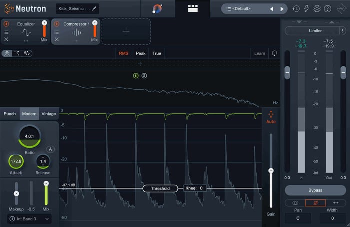 Using compression on the kick for punch with Neutron