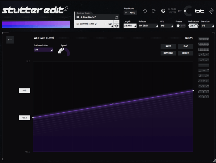 Increasing Wet level on Stutter Edit 2 to blend with dry bass