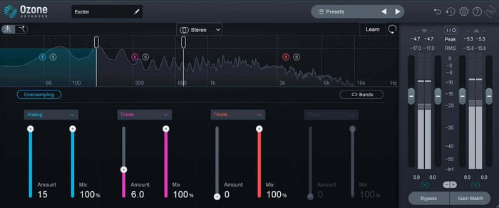 A bold move like this can help generate the necessary harmonics to cut through on small speakers without creating too much dirt