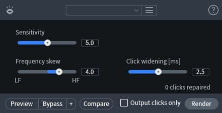 Mouth De-click module in RX