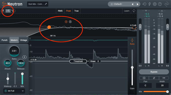 Neutron with sidechain filtering