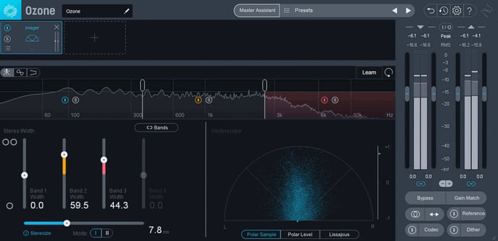 You can also get a wide guitar sound with Ozone's Imager module