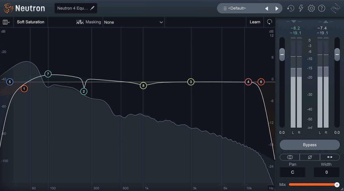 EQ settings for an 808 kick
