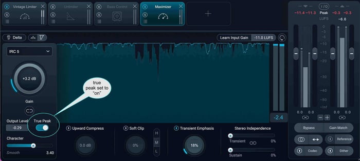 True Peak in Ozone 12