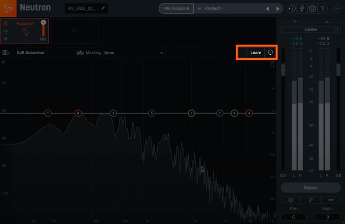 Toggle EQ learn to get help with subtractive EQ