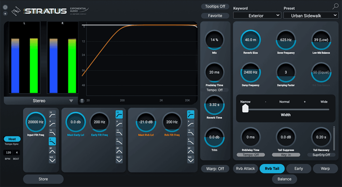 STRATUS Exterior Preset, blend minimal, applied direct