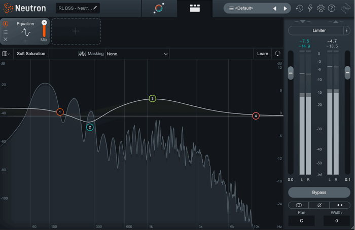 Cut some of the low mids and boost the upper mids where attack resides to get a balanced bass sound