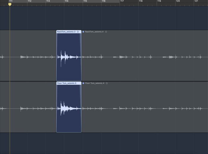 Cut out the unneeded noise from the toms