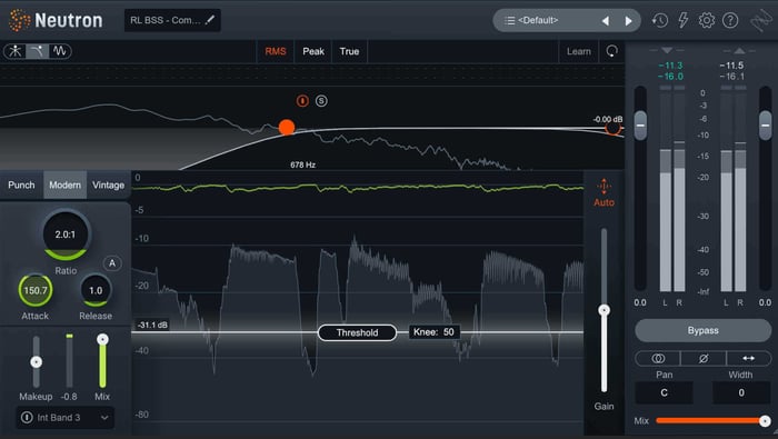 Sidechain detector in iZotope Neutron