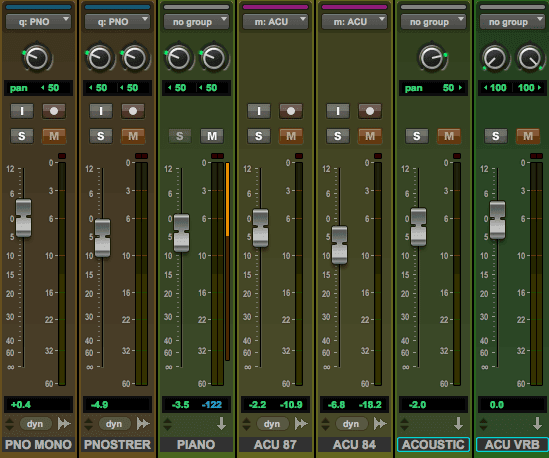 Balancing acoustic guitar in the mix