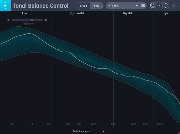 Check your target levels with Tonal Balance Control