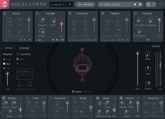 VocalSynth lets you craft unique tones using each module’s individual wet/dry faderImage 4.png