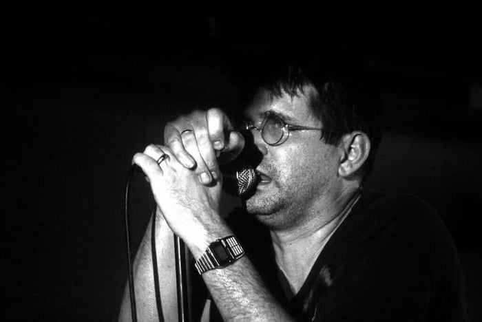 Steve Albini at the mic