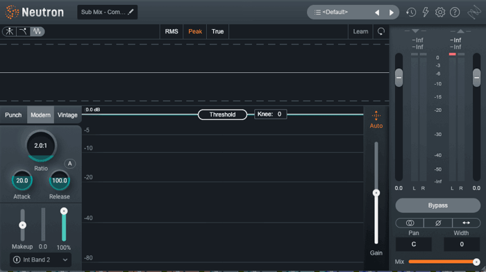 Stereo compressor in Neutron