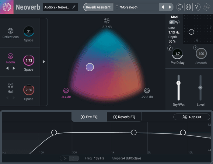 Adding room sound to acoustic guitars with Neoverb Pro