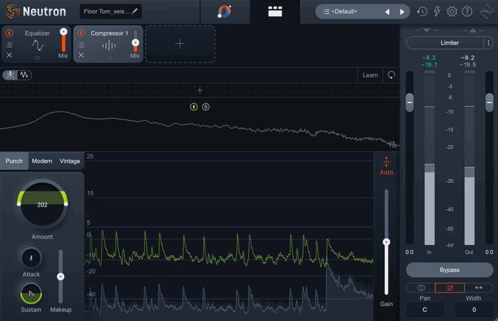 Tom compression settings for transient expansion with Neutron