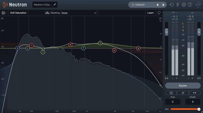 EQ settings for 808 toms