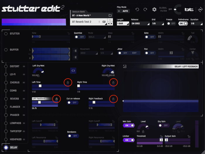 Stutter Edit 2 static delay