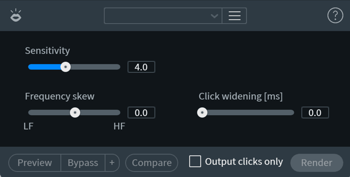 iZotope RX Mouth De-click