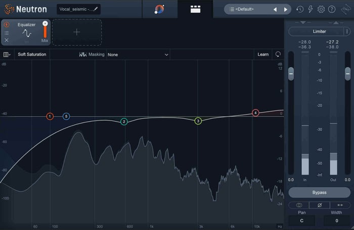 Vocal EQ settings in Neutron