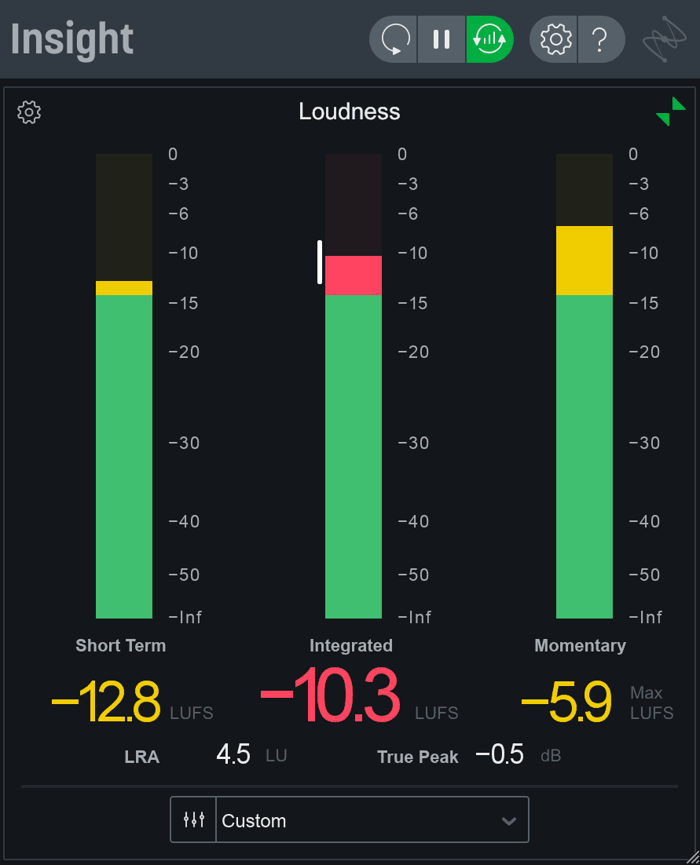 iZotope Insight metering