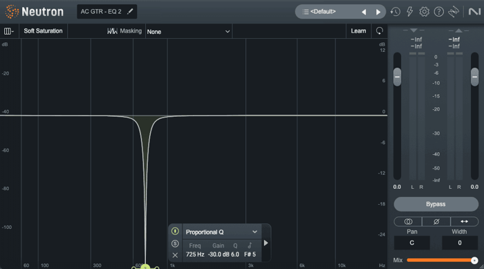 Notch filter EQ