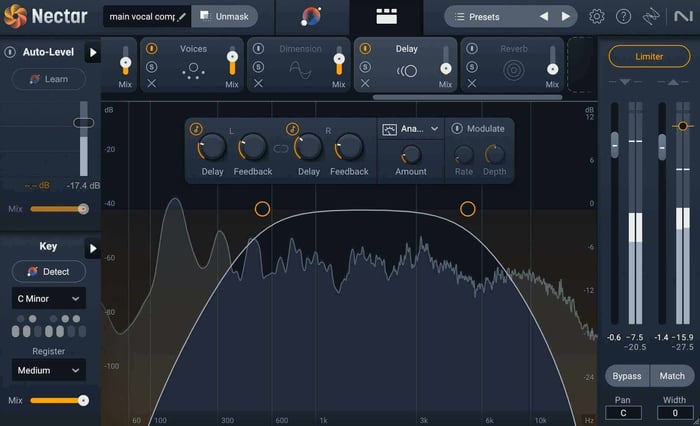 Delay module in Nectar 4