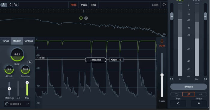 Using compression on the kick to even out dynamic variance with Neutron