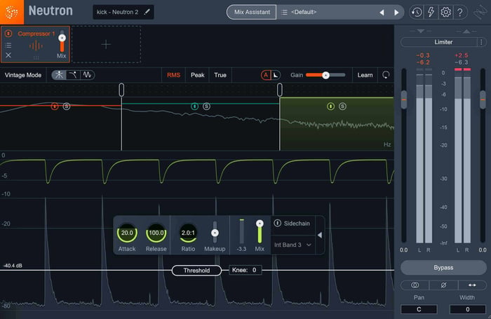 Multiband compression with the Neutron Compressor module