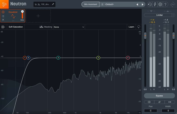 High pass filter in iZotope Neutron