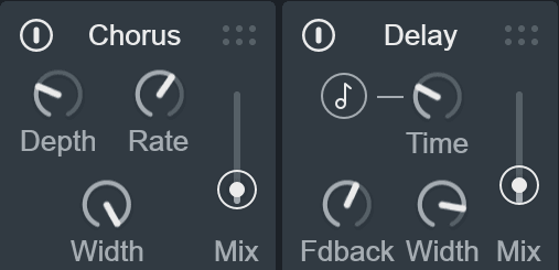 Adding some subtle chorus and delay